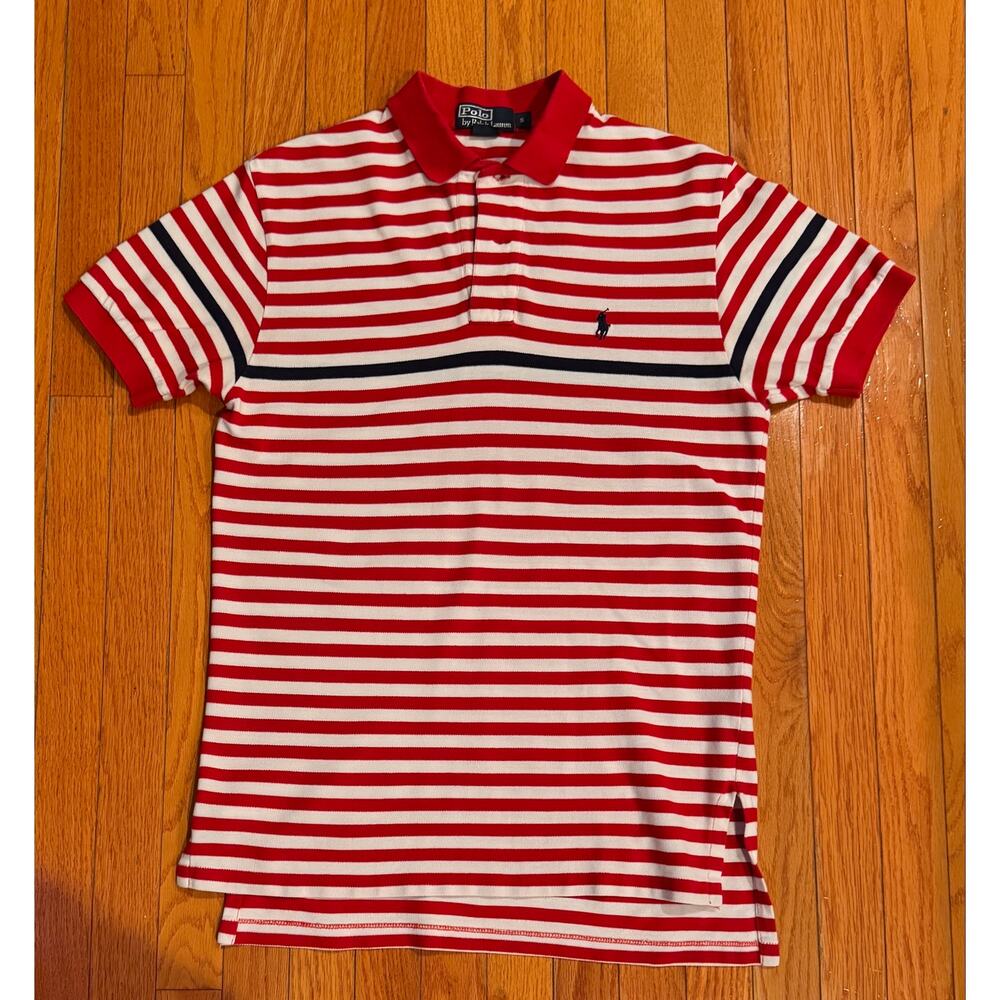 Polo Ralph Lauren | Striped Mesh Classic Fit | Long Tennis Tails | Small